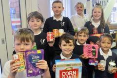 Primary school children support their local foodbank