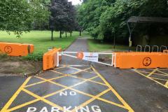 Park is 'now secure' with 2.5 ton blocks