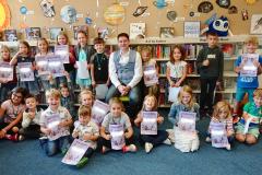 Young bookworms celebrate completing the summer challenge