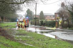 Firefighters spend nearly 3 hours preventing homes from flooding