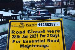 Moss Lane to close this week for repairs