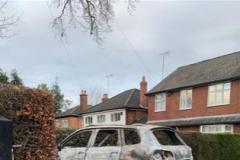 Car destroyed in arson attack