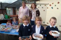 School cake sale was a roaring success