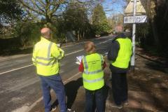 Volunteers clock a speeding vehicle every 97 seconds