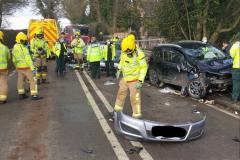 Teenage boy rescued after being trapped under car in Nether Alderley