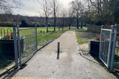 Commemorative gates installed at village park