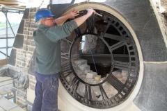 Historic clock returns to spire