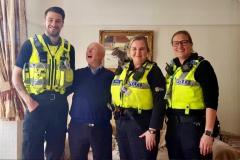 Officers save life of pensioner following an abandoned 999 call