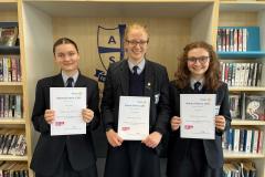 Alderley Edge School For Girls wins district heat of Rotary Youth Speaks competition