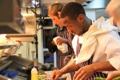 Premiership footballers return to the kitchen