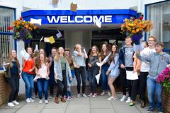 Students at Wilmslow High celebrate GCSE success