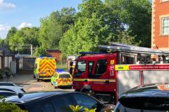 Emergency services respond to reported incident at train station