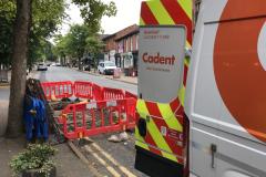 After two months gas company finally returns to clear up mess left on London Road