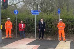 Alderley Road cycleway officially opened
