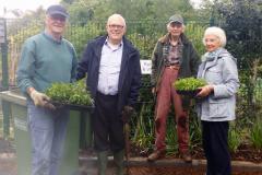 Volunteers spruce up the village ahead of the May Fair