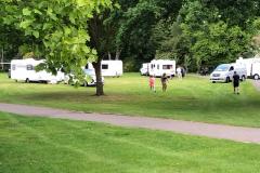 Travellers move on from leisure centre to set up illegal camp in village park