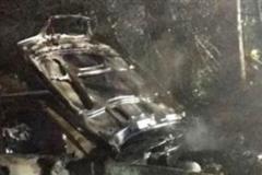 Police officer finds car well alight outside Nether Alderley home