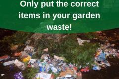 Council urges residents to only put the correct items in their garden waste