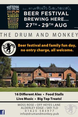 drum and monkey beer fest copy