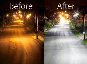 Sodium vs. LED lighting