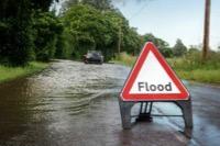 Road in flood