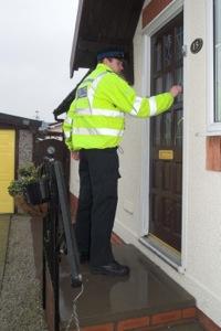 PCSO knocking on door