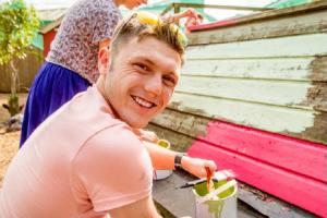 Stock image - painting a community garden 570 x 310