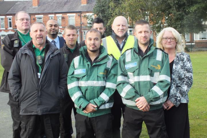 Clean up team at Westminster Street Park