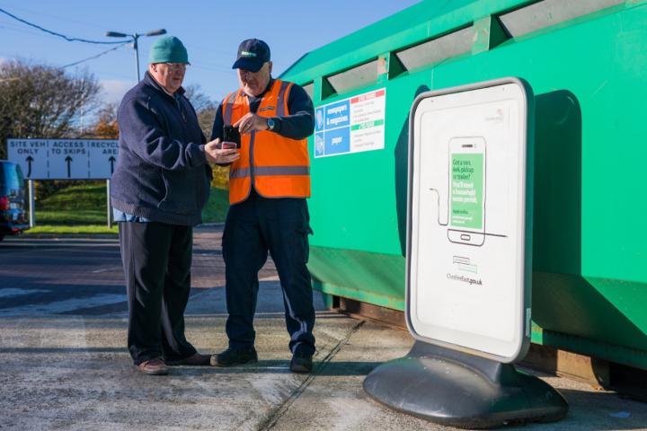 permit being scanned