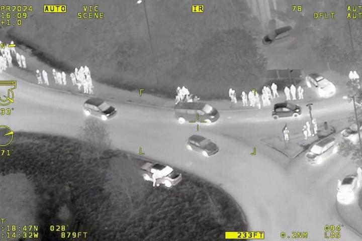 Police arrest one man look to identify and prosecute further drivers following illegal car meet