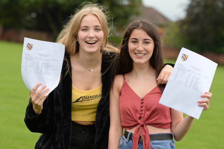 WGS-GCSE-Results-2018-Wilmslow_Freya and Sophie